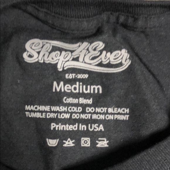 NWOT Shop4Ever Keep Calm and Light It up Blue Tee - Picture 2 of 3